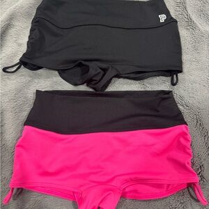 PINK Victoria's Secret Black and Pink Activewear Set